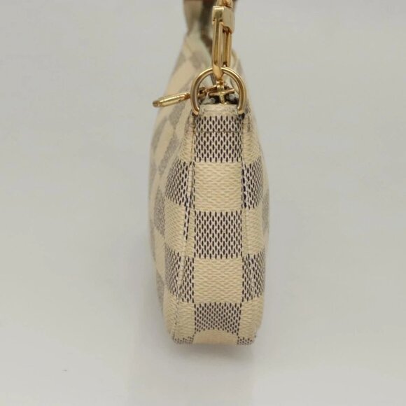 LOUIS VUITTON Damier Azur Mini Pochette Accessoires Pouch N63005 Auth sw224 - Picture 4 of 16